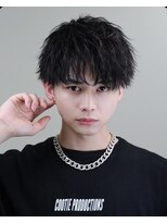 メンズカット/ラウンドマッシュ/波巻きパーマ/名古屋駅/栄駅