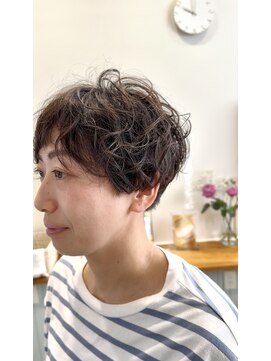 ブーケブラン(BOUQUET BLANC) クルッとショートパーマ