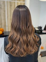 アピッシュ シェリ(apish cherie)&nbsp;セミロングコテ巻き風パーマウェーブミディアム