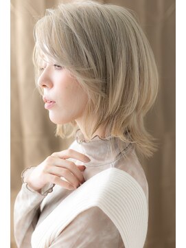 カバーヘア ブリス 上尾西口店(COVER HAIR bliss) ■外国人風ホワイトブロンド小顔ウルフカット612上尾10代20代