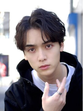 ローハ(Lowha) ラフパート(ラフに分けて簡単セット)フェザー×シャドウパーマ