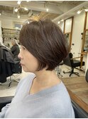 白髪ぼかし/イメチェンヘアスタイル/前髪カタログ/ショートボブ