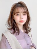 モテ髪チェリーブラウンうる艶髪大人可愛い愛され#255f0530