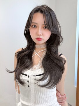 ロンドアンメゾン 原宿(Lond un Maison.) ミニウルフレイヤーカット顔周りカット前髪カット韓国ロング原宿