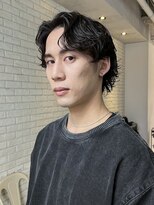 アルバム 渋谷パルコ(ALBUM)&nbsp;ブルーブラックフェザーパーマスペインカール_F0028