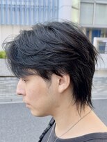 オーガニック アトリエ 大宮(organic+atelier)&nbsp;韓国風センターパートウルフニュアンスフェザーパーマ
