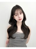 韓国ヘア　レイヤーカット　顔まわり
