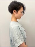 【morio】刈り上げ　小顔ヘア　黒髪　ショートボブ♪