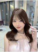 くびれヘア/韓国ヘア/レイヤー/透明感/顔まわり銀座/20代30代