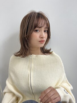 エディット トウキョウ(e.dit tokyo) 【e.dit tokyo Misa】くびれスタイルレイヤーマロンベージュ