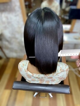 イエローコーン 金沢文庫店(YELLOW CORN) 【髪質改善】ストレート×ボブで簡単スタイリング☆