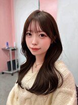 ボタン シブヤ(VOTAN SHIBUYA) 【木串楽人】伸ばし前髪/ロング/前髪/マロンベージュ