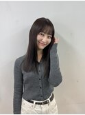 切りっぱなしロングストレート×グレージュ【星野弘樹】