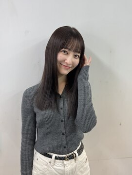 ノア(NOA by KENJE) 切りっぱなしロングストレート×グレージュ【星野弘樹】