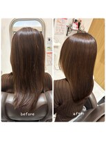 コルテ 倉敷西阿知店(CoRte.) 【before/after】極上艶髪/フェイスレイヤー/キャラメルブラウン