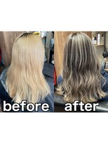 ラル(Lull)&nbsp;フルブリーチシャドールーツ/活性酸素除去/髪質改善/個室美容室