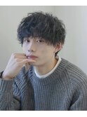 MEN’S HAIR/波巻きツイストスパイラル/リバースセンターパート