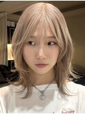 髪質改善パーマ透明感カラーダブルカラーブリーチ