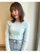 アクシス 栄店(`AXIS)&nbsp;馬渕ミルクティーブロンド/ダークブルー/デジタルパーマ/栄