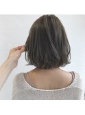 【CIENA】透け透けアッシュグレーボブ