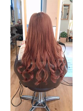 アーツヘアー JR上熊本駅店(ARTS@HAIR) シアーピンクベージュ×ブリーチ
