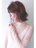 コンビネーション(combination)&nbsp;韓国式根元パーマ　デジタルパーマ　ラズベリーピンクカラー02