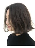 甘くならない☆大人の切りっぱなしボブ