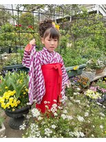 ロカット サロン(Roquat Salon)&nbsp;キッズ袴卒園式着付けヘアセット【ヘアアレンジ　立川/立川南】