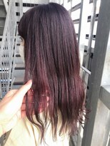 テラスヘア 新潟駅南(TERRACE hair)&nbsp;お洒落カラーカシスピンク(ブリーチ無し)