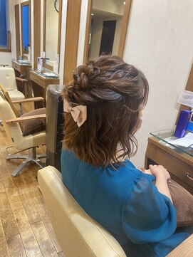 エクリ 麻布十番(equri) ハーフアップスタイル