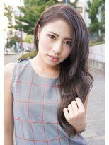 サファイア(SAPPHIRE)&nbsp;アッシュグレージュのプルエクロングスタイル(^_^)v