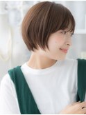 ニュアンスカラー暗髪前下がりマッシュボブTb7上尾20代30代40代