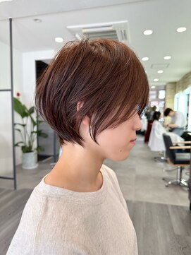 ビューエヒメ(VIEW EHIME) 大人ラフウェーブ20代30代40代ボブブラウンスウィングショート