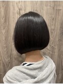 40代50代60代/パツッとボブ/ミニボブ/艶髪