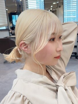 ベレーザ 渋谷(BELEZA) 7034韓国ブロンドハイライトグラデーション艶髪ハイトーンカラー