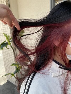 ウルヘアー(ULU hair) インナーカラー/チェリーレッド