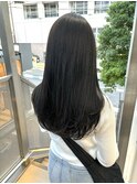 韓国顔まわりレイヤーカットグレージュオリーブベージュブラウン