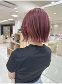 暖色カラー/ワインレッドカラー/レッドカラー/平塚美容院/平塚駅