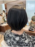 ショートボブ襟足スッキリ大人キレイショートボブ20代30代40代
