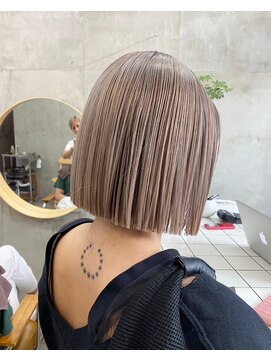 ソルトウォーター(SALT WATER) レイヤーカット/ブラウン/韓国ヘアー/ブリーチ/恵比寿