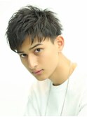 メンズ刈り上げ束間ダウンバンクベリーショート
