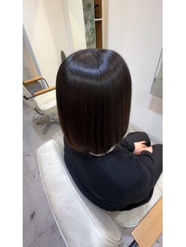 モアナヘア(moana hair) 美髪縮毛矯正ナチュラルボブ
