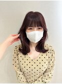 顔型別ヘアスタイル特集 /チェリーブラウン /ミニウルフ