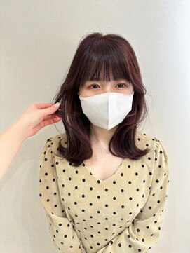 ロンドルピナス 小倉(Lond Lupinus) 顔型別ヘアスタイル特集 /チェリーブラウン /ミニウルフ