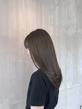 トテ(tote.) ブリーチなしワンカラー透明感オリーブベージュ