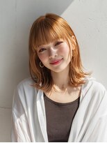 ランデブー 大宮(Rende-Zvous)&nbsp;くびれヘア/アプリコットオレンジ/夏のヘアアレンジ/大宮