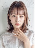 大人可愛い似合わせカット♪ナチュラルカラー/フェミニン/小顔