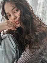 シオン(shion)&nbsp;ロング暗めカラー顔周りレイヤーフェイスフレーミング_F0981