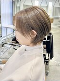 大人可愛い骨格診断ショートボブ20代30代40代50代60代前髪あり