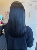 ハイライトカラー艶髪ブルーブラック9.3